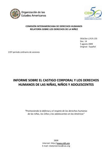 Informe sobre el Castigo Corporal y los Derechos