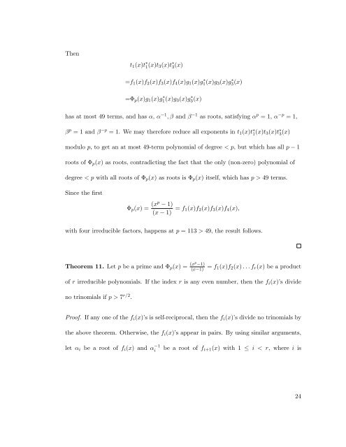 Irreducible Polynomials Which Divide Trinomials Over GF(2). - The ...