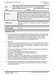 NZQA registered unit standard 22771 version 2 Page 1 of 4 Title ...