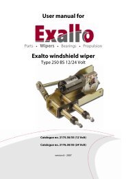 User manual for Exalto windshield wiper