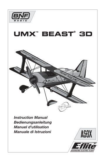 33095 EFL UMX Beast 3D Manual multi.indb - Robot MarketPlace