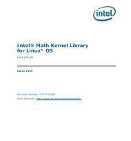 Intel(R) Math Kernel Library for Linux* OS User's Guide