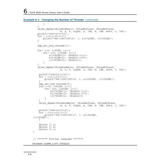 Intel(R) Math Kernel Library for Linux* OS User's Guide