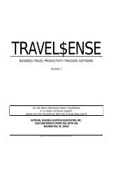 Travel$ense User's Guide (PDF, 139 MB) - NBAA