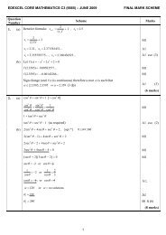 June 2009 Markscheme