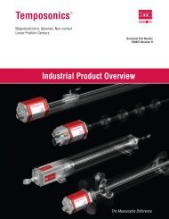 Industrial Product Overview - MTS Sensors