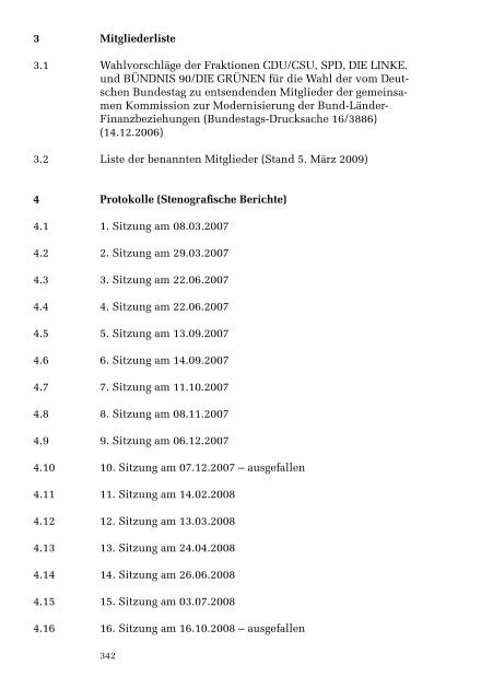 Die gemeinsame Kommission von Bundestag und Bundesrat zur ...