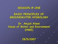 Basic principles of groundwater hydrology - Hwe.org.ps