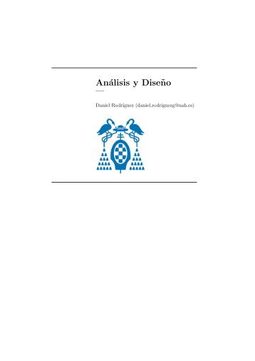 Análisis y Dise˜no