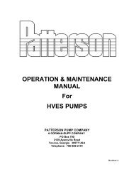 HVAC End Suction Pumps - Patterson Pump Company