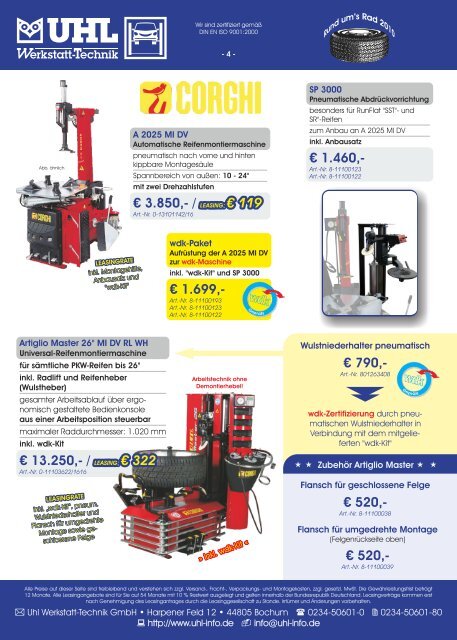 NEU - UHL Werkstatt-Technik