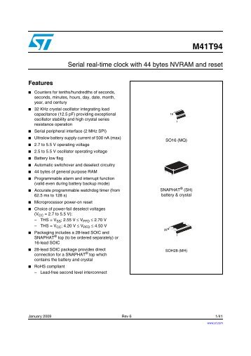 M41T94 - STMicroelectronics