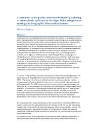 Assessment of air quality and contribution of gas flaring to ...