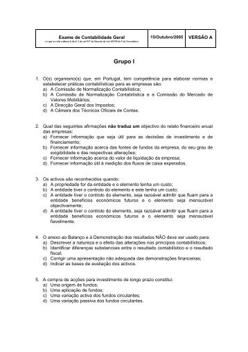 Contabilidade Geral - Ordem dos Técnicos Oficiais de Contas