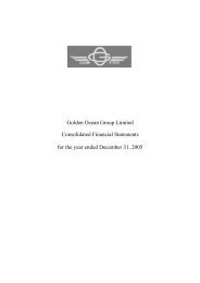 Golden Ocean Group Limited Consolidated ... - Alle jaarverslagen