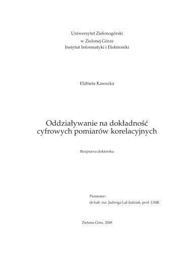 PeÅen tekst pracy (~2.4MB) - Uniwersytet ZielonogÃ³rski