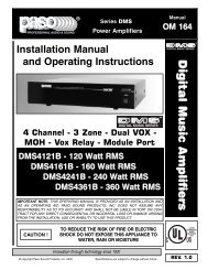 OM164 Master Document.qxd - Paso Sound Products