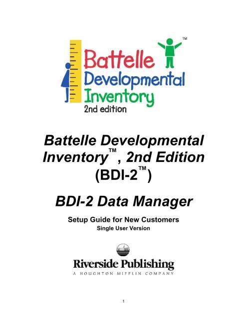 Battelle Developmental Inventory , 2nd Edition (BDI-2 ) - Riverside ...