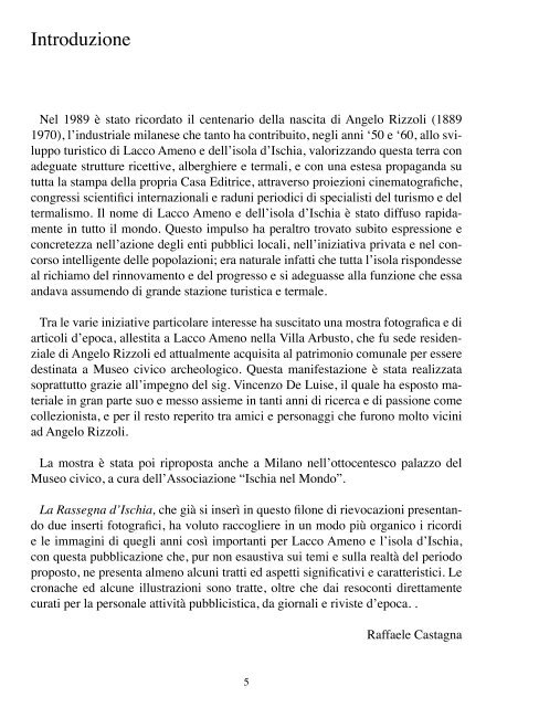 Lacco Ameno e l'isola d'Ischia - Gli anni '50 e '60 - La Rassegna d ...