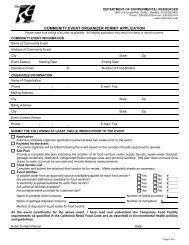 COMMUNITY EVENT ORGANIZER PERMIT APPLICATION