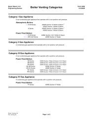 Boiler Venting Categories - Bryan Boilers