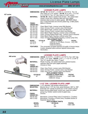 Arrow Safety Device 2009 Catalog - part3 - Zip's Truck Equipment