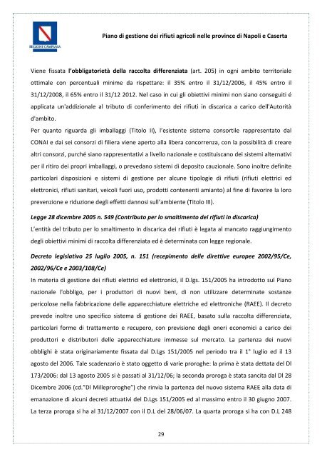 Assessorato Agricoltura - Regione Campania