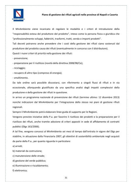 Assessorato Agricoltura - Regione Campania