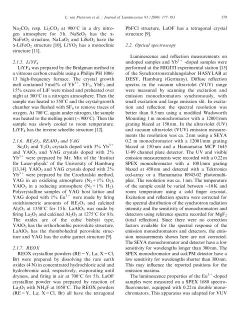 Charge Transfer Luminescence of Yb3+