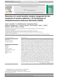 Discovery of a novel nicotinic receptor antagonist - Laboratory of Dr ...