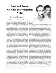 Lost and Found Oswald Interrogation Notes - JFK Lancer