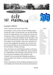 Schülerzeitung Juni 2009 - Heinrich- Wilhelm- Olbers Grundschule