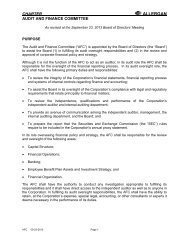 Allergan Audit Committee Charter