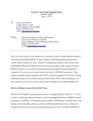 Texas Fire Fuel Model Mapping Project Summary Report June 14 ...