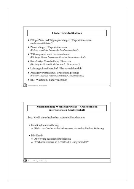 Commercial Banking Risikomanagement und Banksteuerung ...