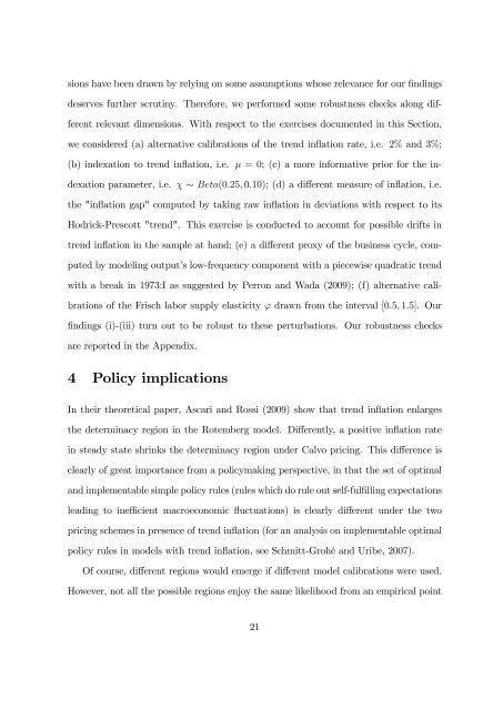 Calvo vs. Rotemberg in a Trend Inflation World - Wiwi Uni-Frankfurt