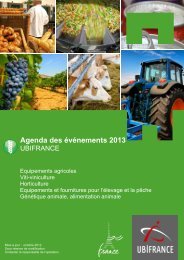 Agenda Agrotech AgroÃ©quipements Ubifrance 2013 - Axema
