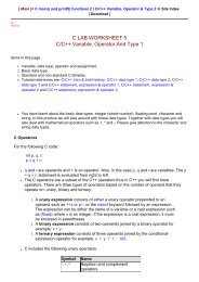 C Variable, Operator and Data Type 1 - Tenouk C & C++