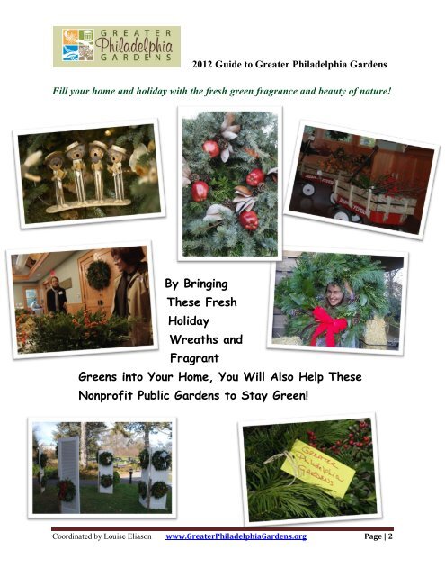 Holiday Green Sales & Workshops - Greater Philadelphia Gardens