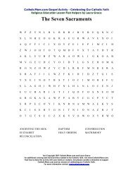 Seven Sacraments Word Search - CatholicMom.com