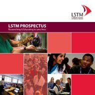 LSTM PROSPECTUS - Liverpool School of Tropical Medicine