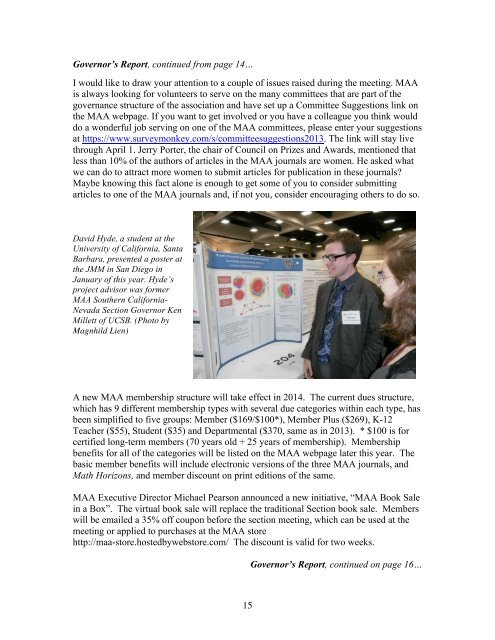 Spring 2013 Newsletter (pdf) - MAA Sections - Mathematical ...