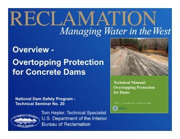 Overview - Overtopping Protection for Concrete Dams