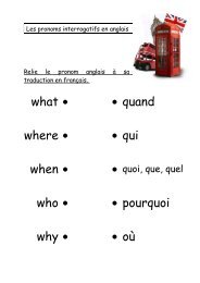 Les pronoms interrogatifs en anglais