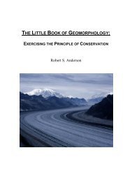 THE LITTLE BOOK OF GEOMORPHOLOGY - high ... - INSTAAR