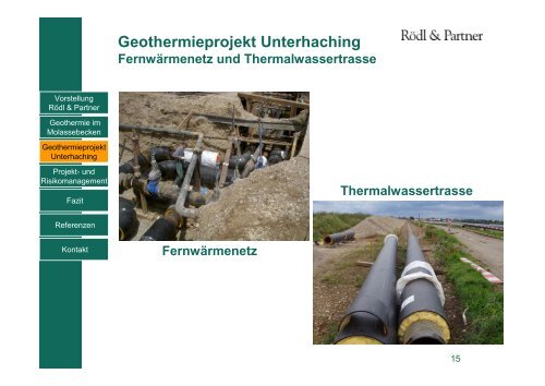 Das Geothermieprojekt Unterhaching