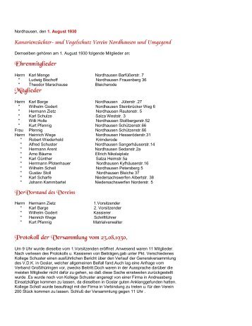 Ehrenmitglieder Mitglieder Protokoll der Versammlung vom 23.o8 ...