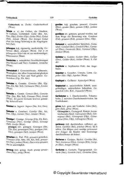 Plattdeutsches Wörterbuch des kurkölnischen Sauerlandes