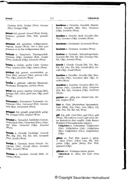 Plattdeutsches Wörterbuch des kurkölnischen Sauerlandes