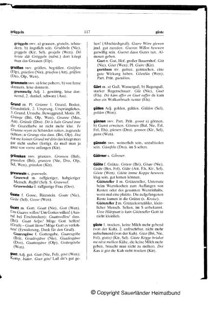 Plattdeutsches Wörterbuch des kurkölnischen Sauerlandes